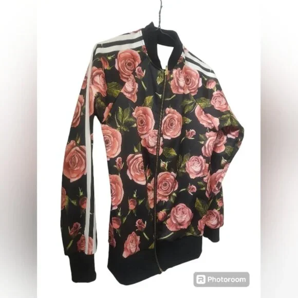 DanceInked - Women's Light Jacket - Roses - Size: M/L - Picture 2 of 7